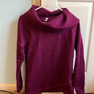 Purple women’s cowl neck sweater.  M